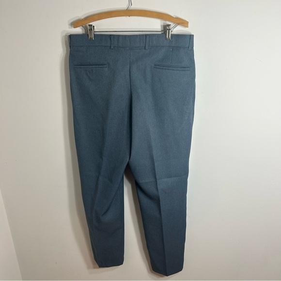 Levi’s Action Slacks Pants Sz 36x30 Blue Pleated Work Career Dress - Picture 4 of 10